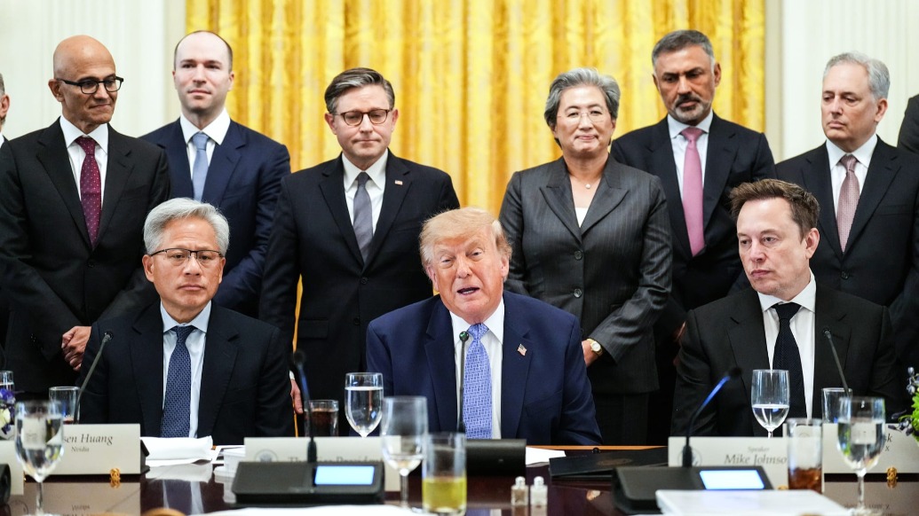 Trump meets Musk, Huang and other tech leaders at the White House